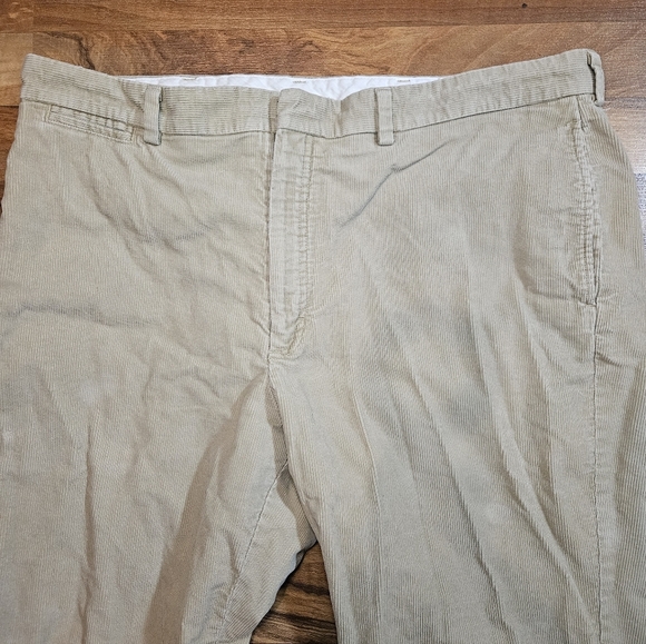 LL Bean Corduroy Pants Mens Size 40x30 Tan Straight Leg Classic Fit 279000 - Picture 9 of 10